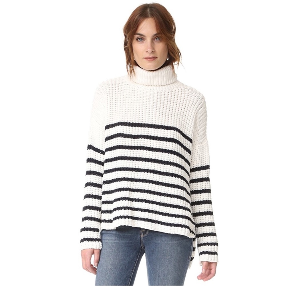 Faithfull the Brand 100% cotton Erika Stripe Knit Sweater size 2/XS